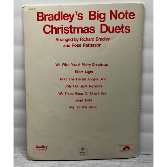 Bradleys Big Note Christmas Duets Piano Song Book 7 Songs Sheet Music 1982 - Picture 4 of 7